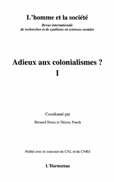 Produktbild: Adieux aux colonialismes ? 1
