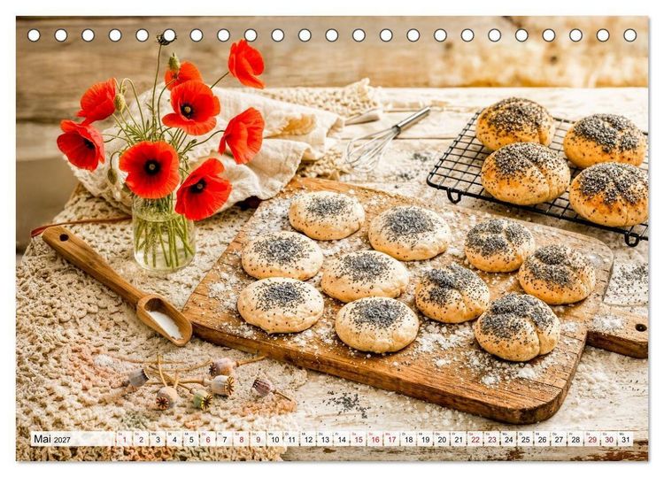 Produktbild: Alte Handwerksk&uuml;nste - Sticken, Backen, Schneidern und Traditionen (Tischkalender 2027 DIN A5 quer), CALVENDO Monatskalender