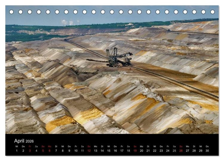 Produktbild: Der Tagebau (Tischkalender 2026 DIN A5 quer), CALVENDO Monatskalender