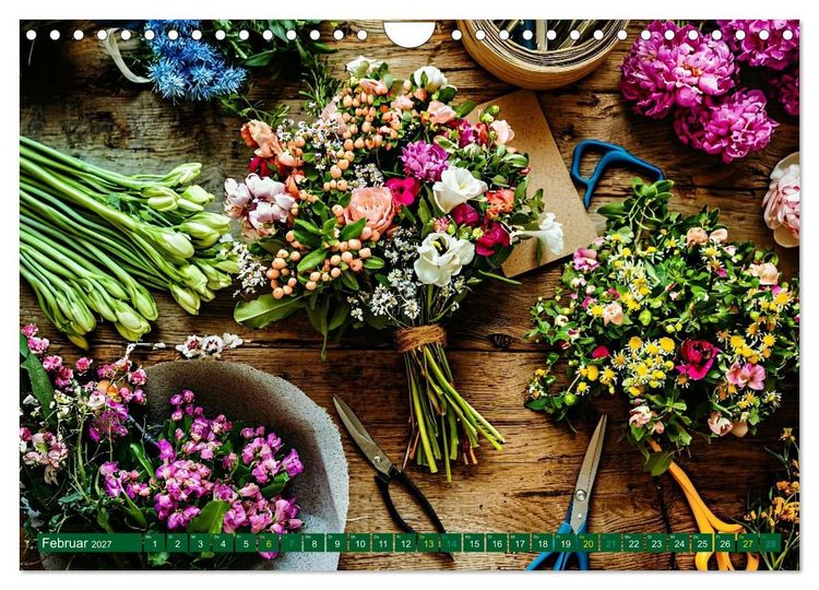Produktbild: FLORISTIK - Im Reich der Blumen (Wandkalender 2027 DIN A4 quer), CALVENDO Monatskalender