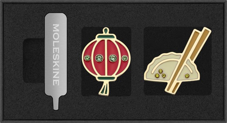 Produktbild: Moleskine Country Pins China (2er-Set), Laterne + Dumpling