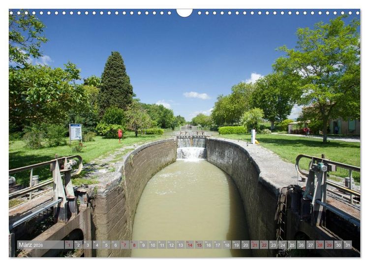 Produktbild: Hausbooturlaub Frankreich - Canal du Midi (Wandkalender 2026 DIN A3 quer), CALVENDO Monatskalender