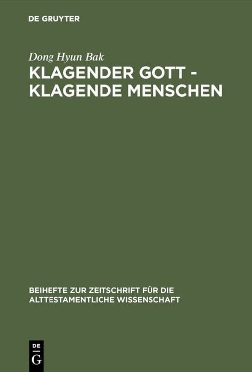 Produktbild: Klagender Gott - klagende Menschen