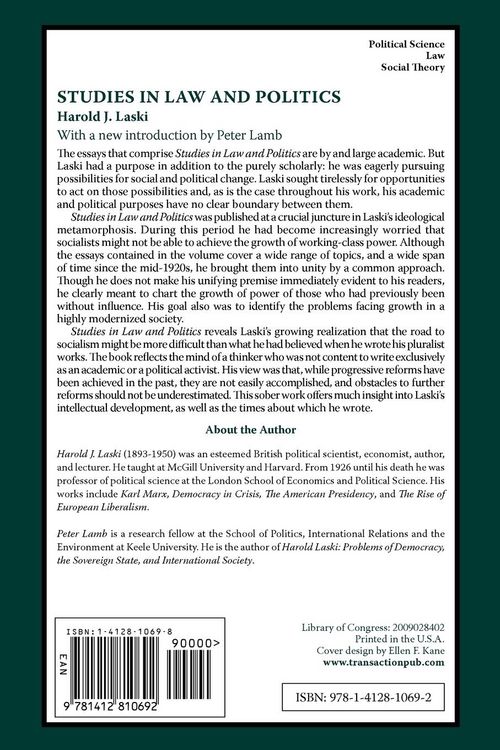 Produktbild: Studies in Law and Politics