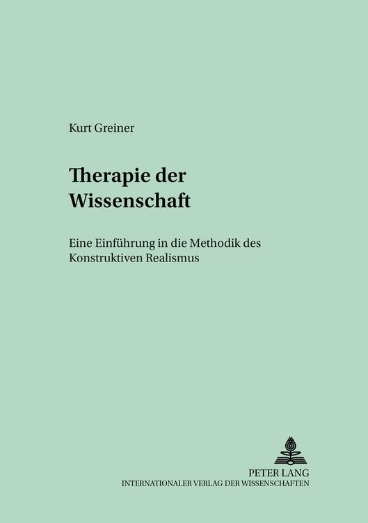 Produktbild: Therapie der Wissenschaft