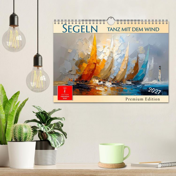 Produktbild: Segeln - Tanz mit dem Wind (Wandkalender 2027 DIN A4 quer), CALVENDO Monatskalender