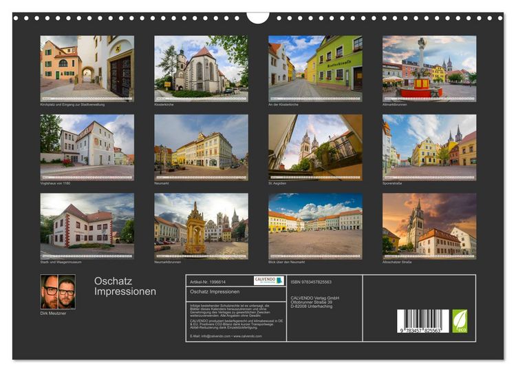 Produktbild: Oschatz Impressionen (Wandkalender 2026 DIN A3 quer), CALVENDO Monatskalender