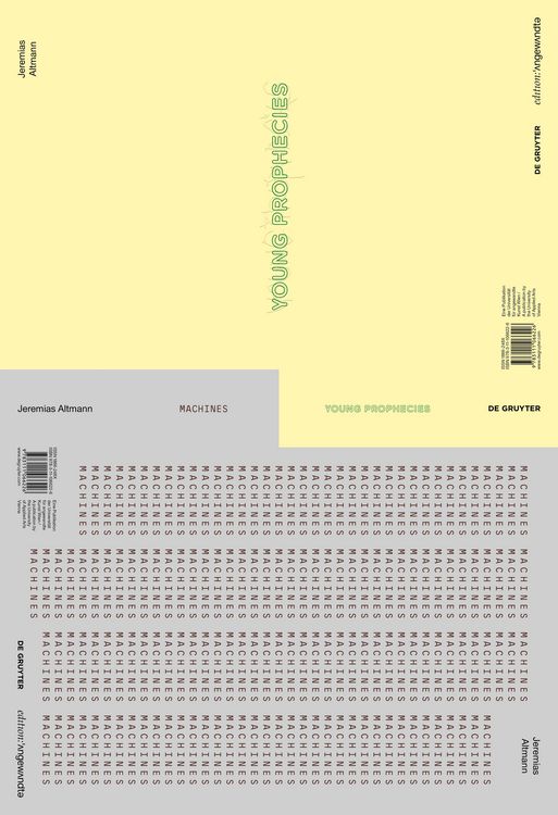 Produktbild: Jeremias Altmann &ndash; YOUNG PROPHECIES / MACHINES