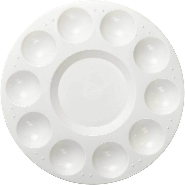 Produktbild: Creativ Company Palette, D 17 cm, Wei&szlig;, 1 Stk
