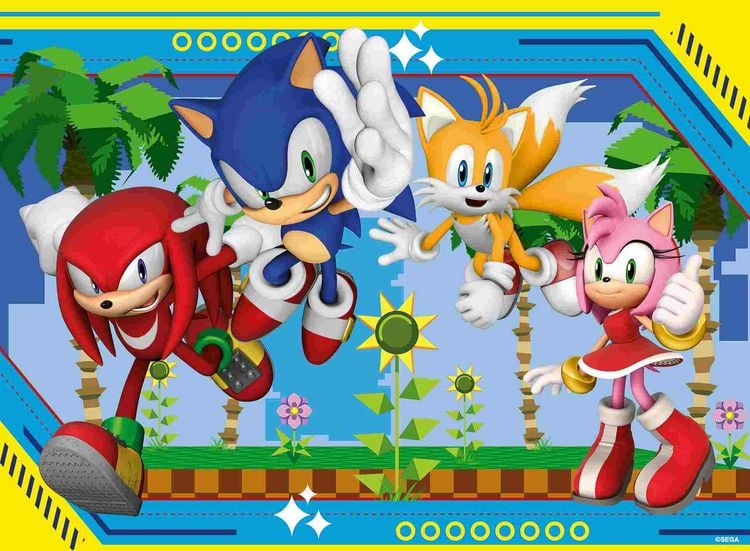 Produktbild: Kinderpuzzle 100 XXL Teile - Sonic the Hedgehog - Nichts kann Sonic aufhalten