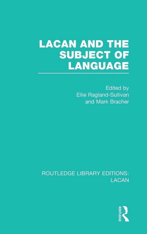 Produktbild: Lacan and the Subject of Language (RLE