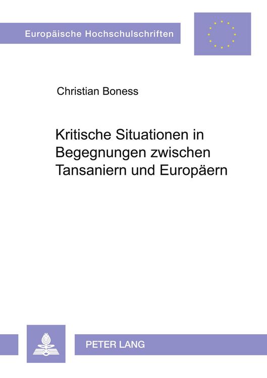 Produktbild: Kritische Situationen in Begegnungen zwischen Tansaniern und Europ&auml;ern
