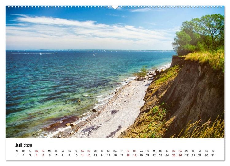 Produktbild: Schleswig-Holstein in 365 Farben (hochwertiger Premium Wandkalender 2026 DIN A2 quer), Kunstdruck in Hochglanz