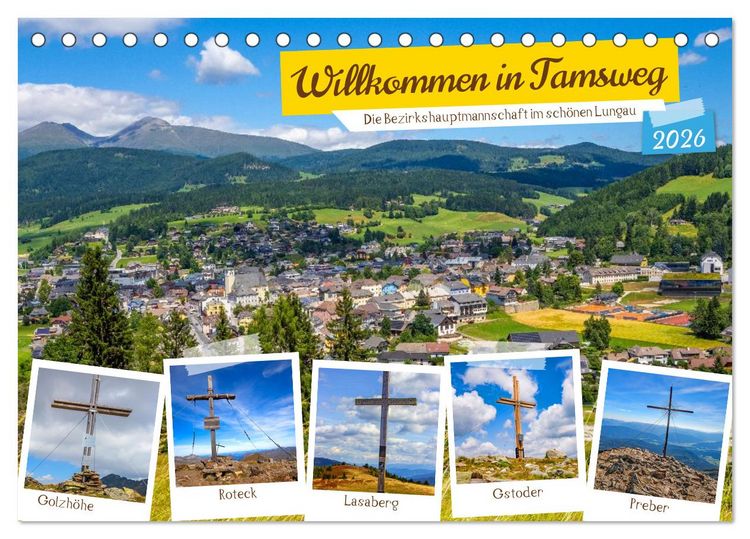 Produktbild: Willkommen in Tamsweg (Tischkalender 2026 DIN A5 quer), CALVENDO Monatskalender