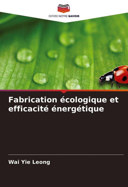 Produktbild: Fabrication &eacute;cologique et efficacit&eacute; &eacute;nerg&eacute;tique