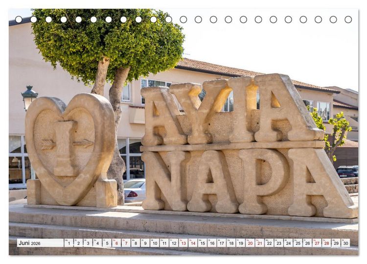 Produktbild: Agia Napa - Zypern (Tischkalender 2026 DIN A5 quer), CALVENDO Monatskalender
