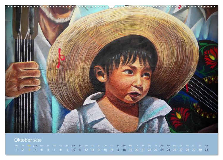 Produktbild: Mexikanische Graffitis (Wandkalender 2026 DIN A2 quer), CALVENDO Monatskalender