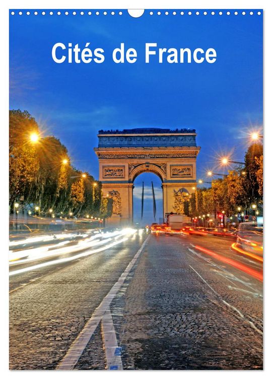 Produktbild: Cit&eacute;s de France (Calendrier mural 2026 DIN A3 horizontal), CALVENDO calendrier mensuel