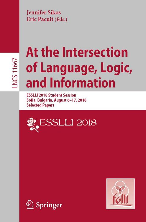 Produktbild: At the Intersection of Language, Logic, and Information
