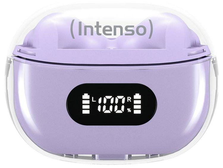 Produktbild: Intenso Buds Plus T313AE lila In Ear Headset Bluetooth&reg; Stereo Lila Noise Cancelling Handy