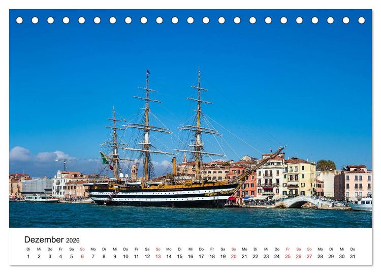 Produktbild: Unterwegs in Venedig (Tischkalender 2026 DIN A5 quer), CALVENDO Monatskalender