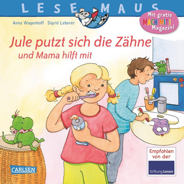 Produktbild: LESEMAUS 138: Jule putzt sich die Z&auml;hne &ndash; und Mama hilft mit