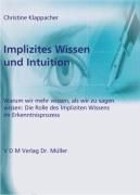 Produktbild: Implizites Wissen und Intuition