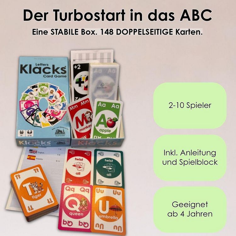 Produktbild: Letters Klacks &ndash; Das englische Alphabet spielerisch entdecken