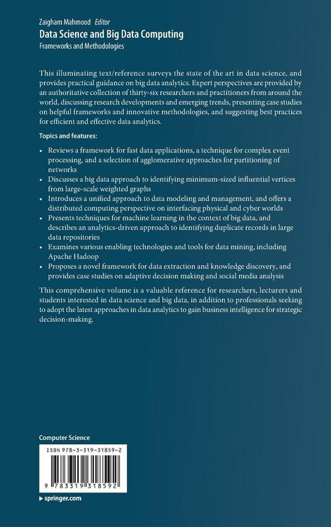 Produktbild: Data Science and Big Data Computing
