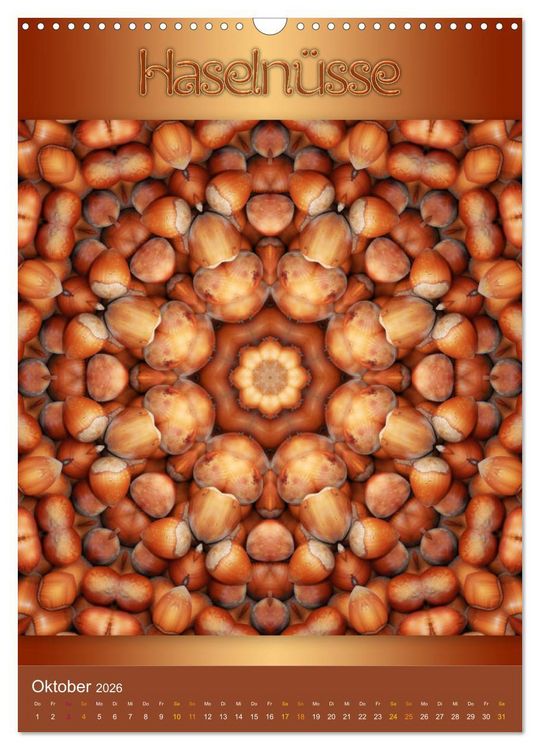 Produktbild: Kulinarische Mandalas (Wandkalender 2026 DIN A3 hoch), CALVENDO Monatskalender