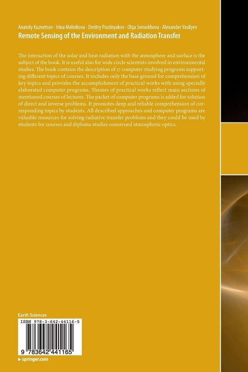 Produktbild: Remote Sensing of the Environment and Radiation Transfer