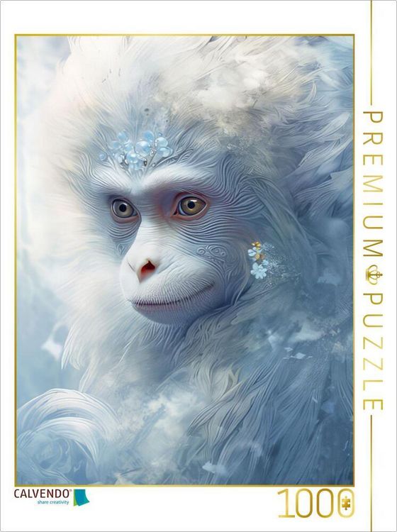 Produktbild: CALVENDO Puzzle Tierportraits Malerei | 1000 Teile Lege-Gr&ouml;&szlig;e 64x48cm Foto-Puzzle f&uuml;r gl&uuml;ckliche Stunden