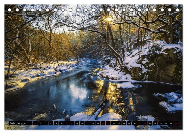 Produktbild: Fl&uuml;sse und Seen im Harz (Tischkalender 2026 DIN A5 quer), CALVENDO Monatskalender