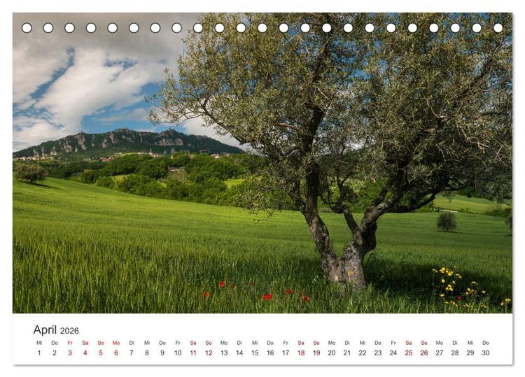Produktbild: San Marino Die &auml;lteste Republik der Welt (Tischkalender 2026 DIN A5 quer), CALVENDO Monatskalender