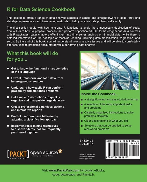 Produktbild: R for Data Science Cookbook