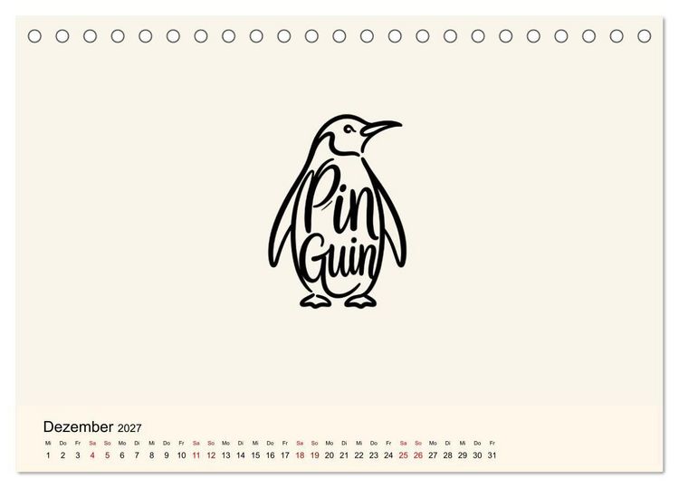 Produktbild: Buchstabentiere (Tischkalender 2027 DIN A5 quer), CALVENDO Monatskalender