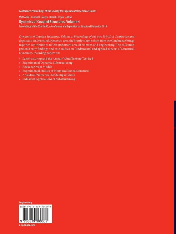 Produktbild: Dynamics of Coupled Structures, Volume 4