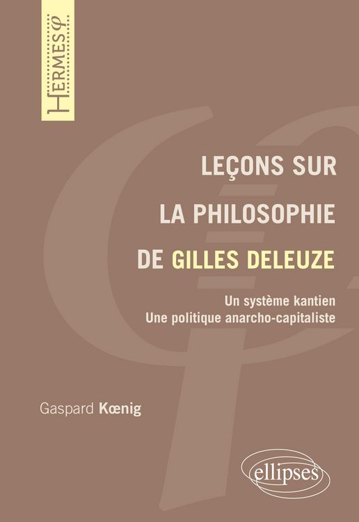 Produktbild: Le&ccedil;ons sur la philosophie de Gilles Deleuze