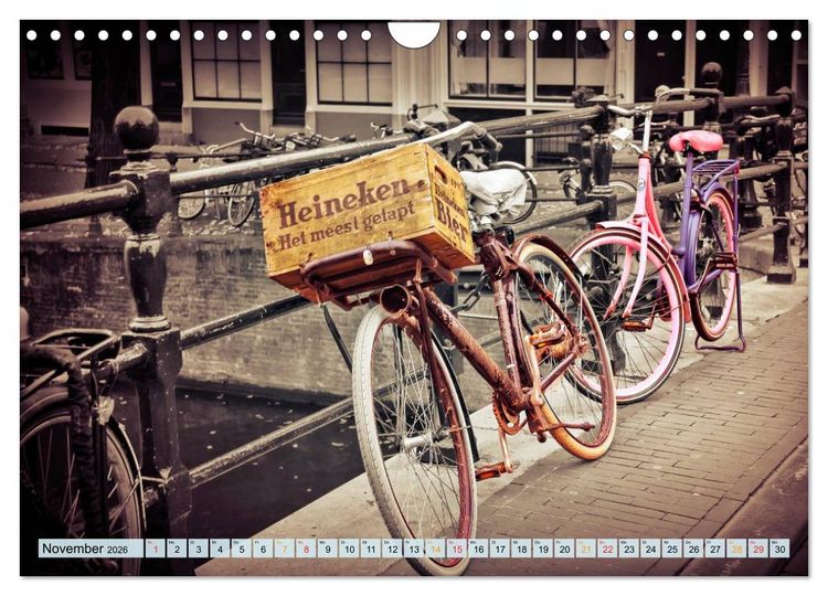 Produktbild: Stadtfahrrad (Wandkalender 2026 DIN A4 quer), CALVENDO Monatskalender