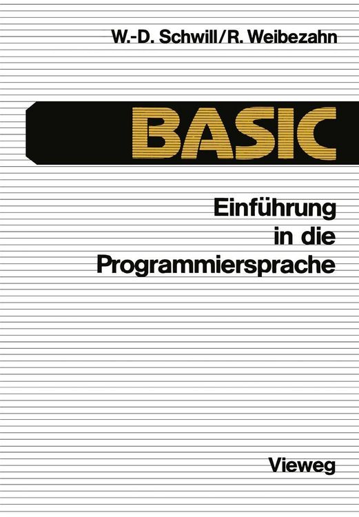 Produktbild: Einf&uuml;hrung in die Programmiersprache BASIC
