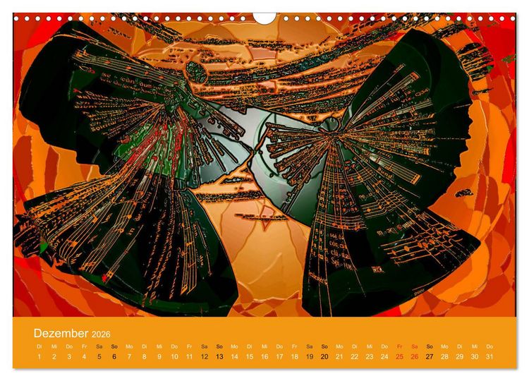Produktbild: AUF ENGELSFL&Uuml;GELN (Wandkalender 2026 DIN A3 quer), CALVENDO Monatskalender