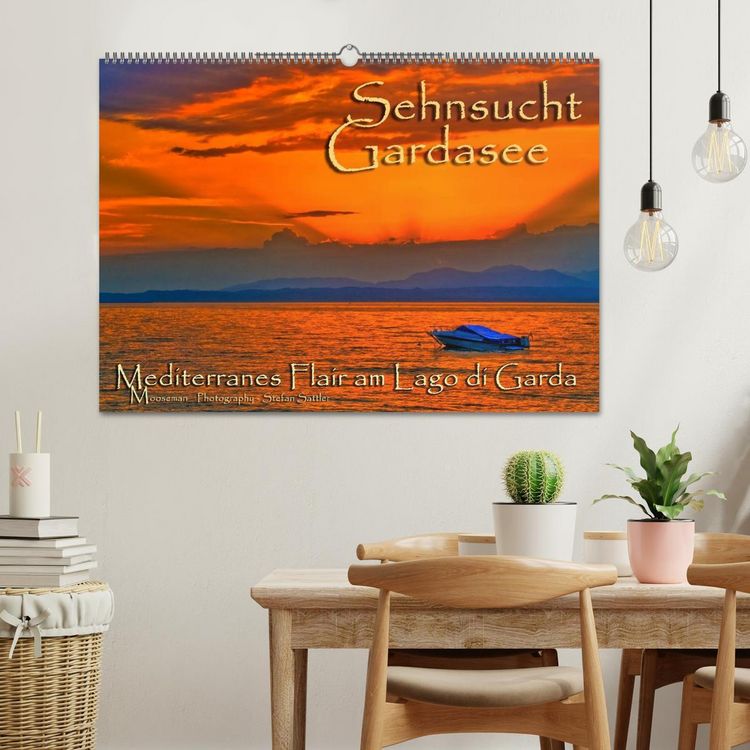 Produktbild: Sehnsucht Gardasee - Mediterranes Flair am Lago di Garda (Wandkalender 2026 DIN A2 quer), CALVENDO Monatskalender