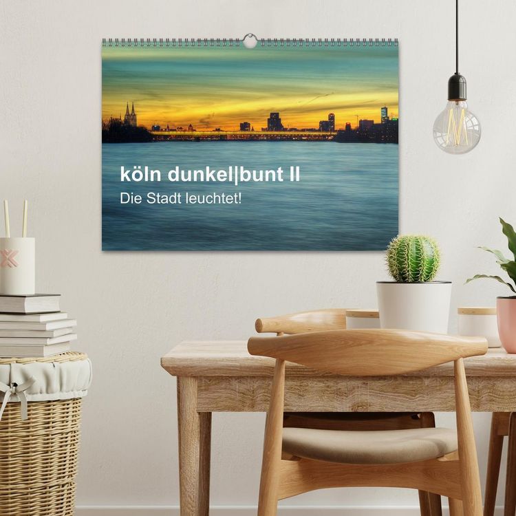 Produktbild: k&ouml;ln dunkelbunt II &ndash; Die Stadt leuchtet! (Wandkalender 2026 DIN A3 quer), CALVENDO Monatskalender