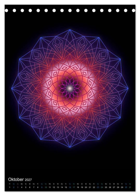 Produktbild: Mandala-Kalender 2027 (Tischkalender 2027 DIN A5 hoch), CALVENDO Monatskalender