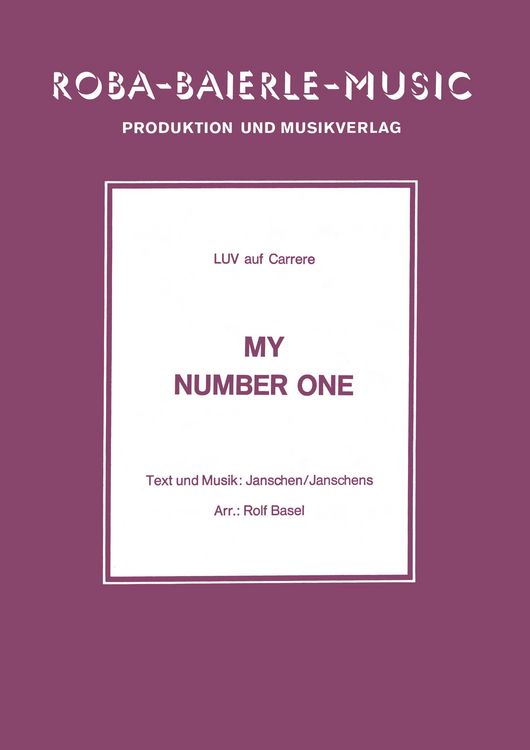 Produktbild: My Number One