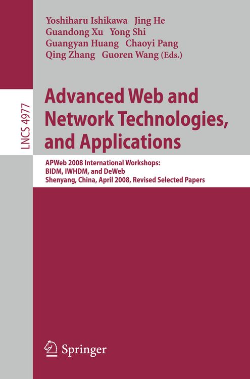 Produktbild: Advanced Web and Network Technologies, and Applications