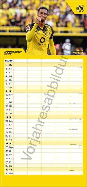Produktbild: BVB Familienplaner 2027