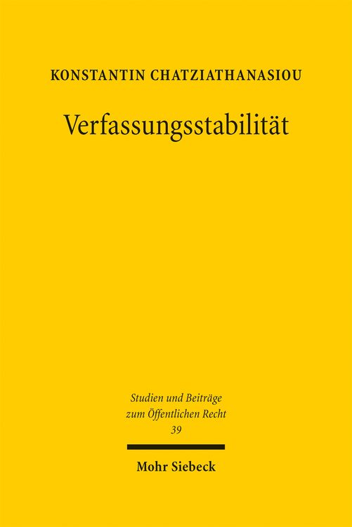 Produktbild: Verfassungsstabilit&auml;t
