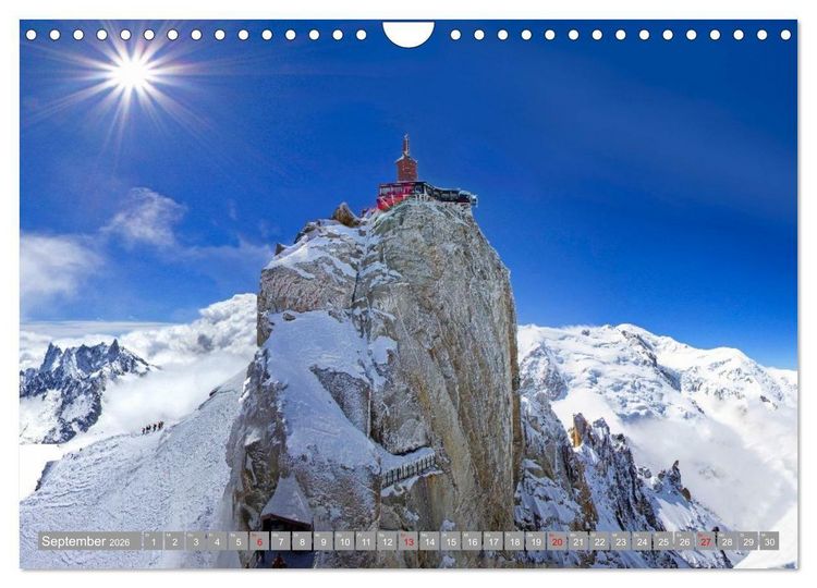 Produktbild: Mont Blanc - Krone der Alpen (Wandkalender 2026 DIN A4 quer), CALVENDO Monatskalender