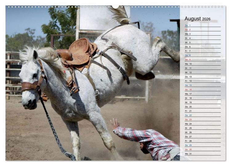 Produktbild: Faszination Rodeo (Wandkalender 2026 DIN A2 quer), CALVENDO Monatskalender